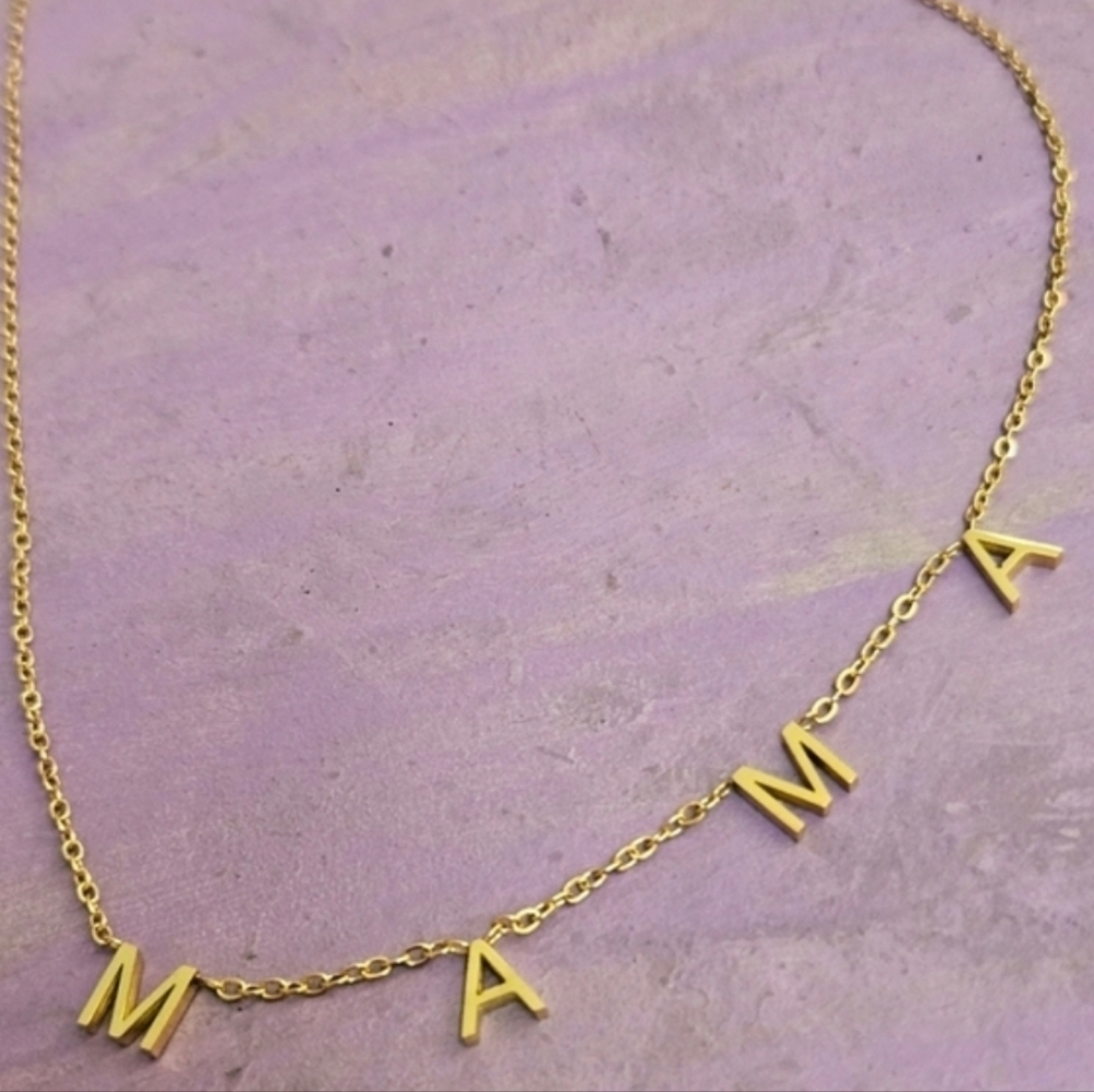 NEW Gold or Silver 'MAMA' Necklace - Picture 10 of 11